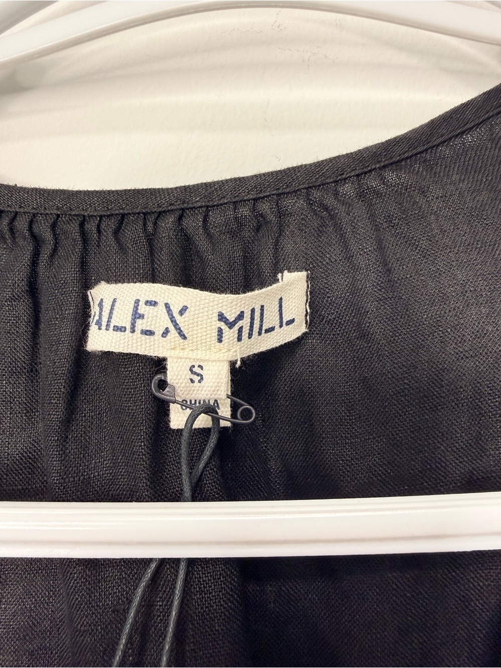 Alex Mill Black Midi Wrap-Style Dress size small - Picture 6 of 10
